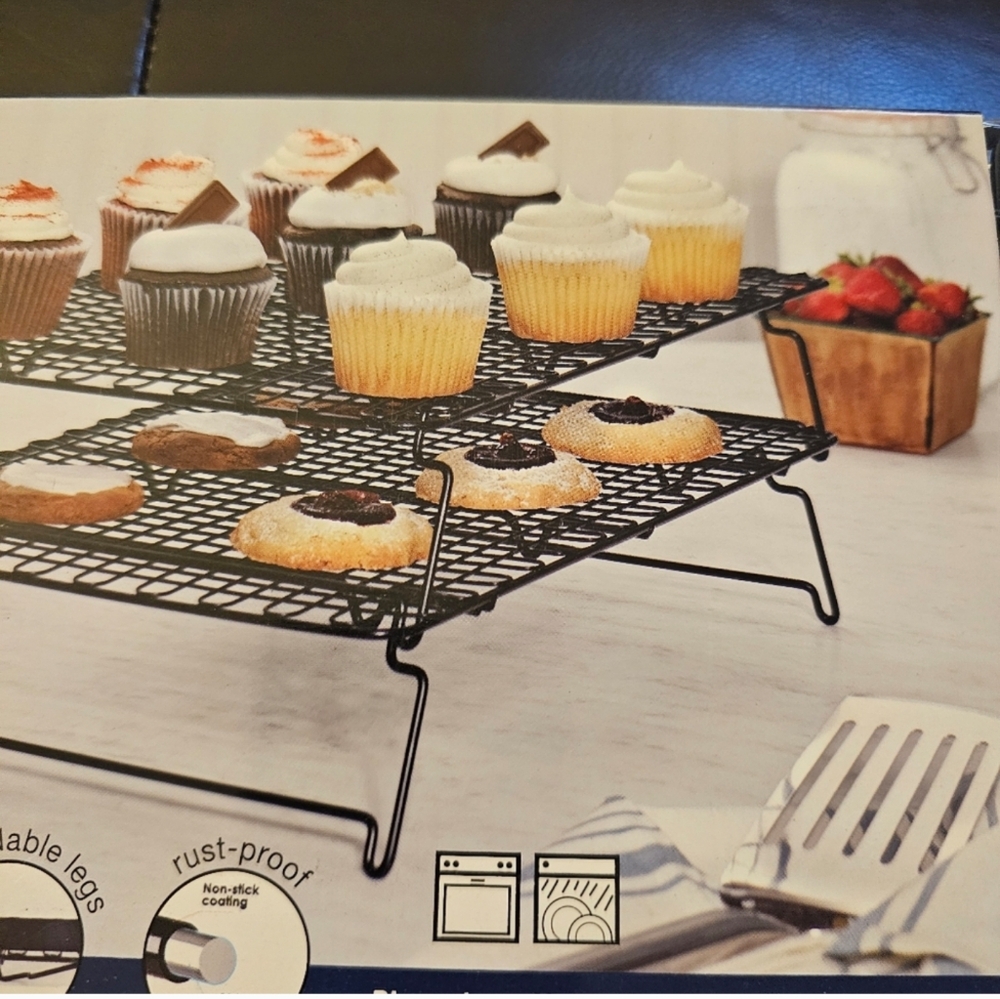 MIU Foldable & stackable Cooling Rack, 2-pack - Picture 4 of 5